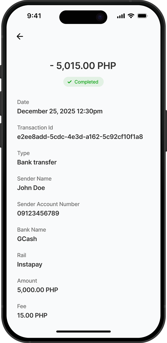 Transaction Receipt